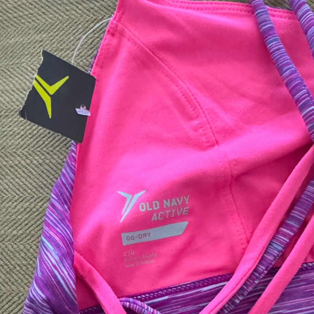 Old Navy Multicolor Strappy Sports Bra - Picture 4 of 6